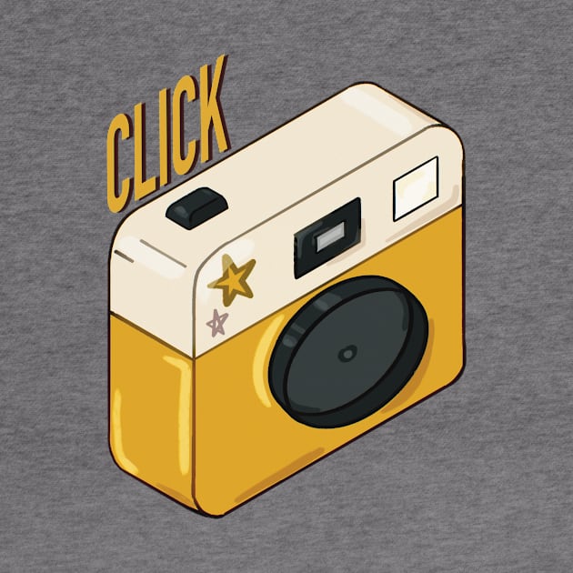 Click Cute Retro Camera Photographer Art by SkullFern